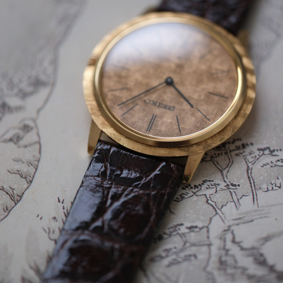 Seiko U.T.D. 68-6000 18K Yellow Gold