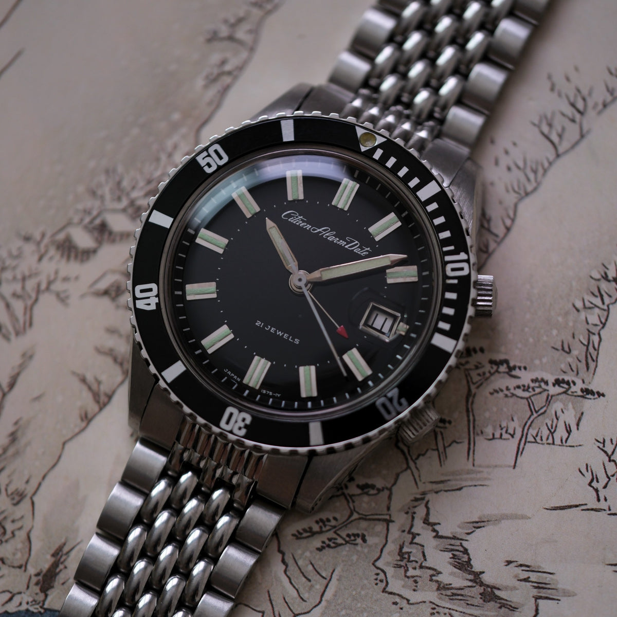 Citizen Alarm Date Diver ALDS 52902-Y