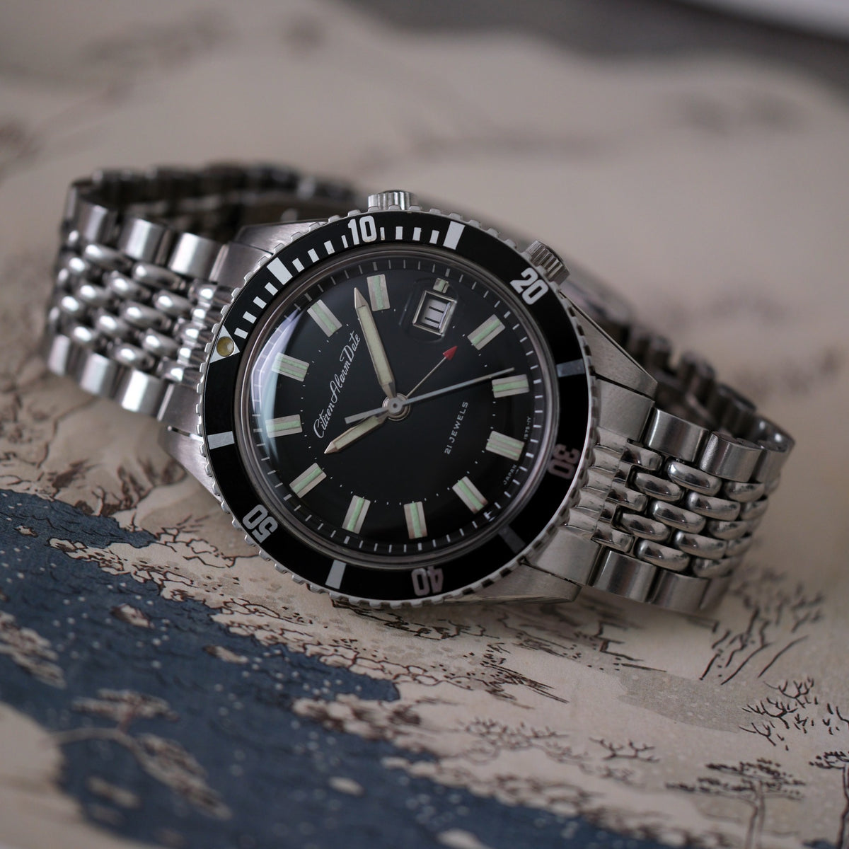 Citizen Alarm Date Diver ALDS 52902-Y