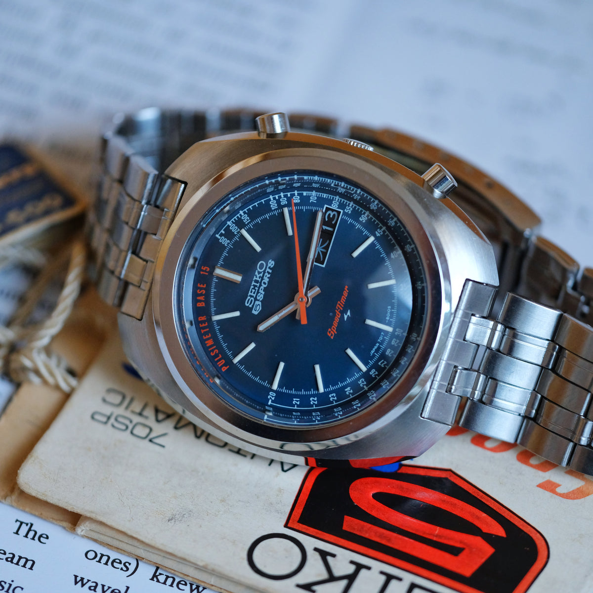 Review - Seiko 5 Sports Speedtimer 7017-8000 Pulsimeter
