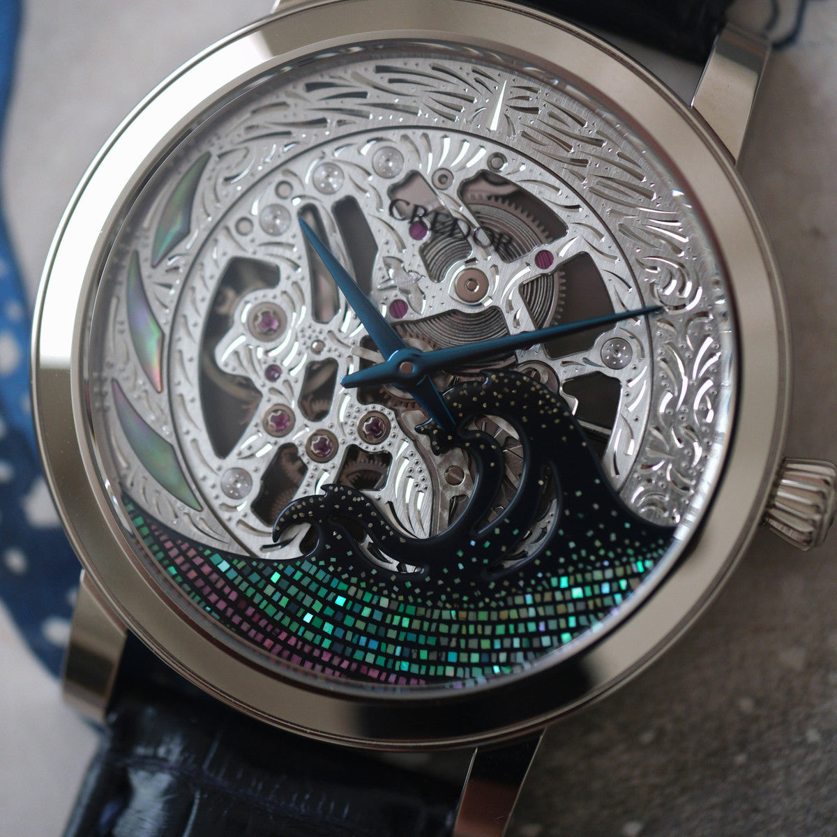 Credor Fugaku GBBD963 Engraved skeleton dial